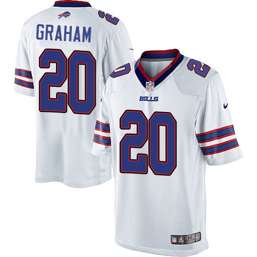 Youth Limited Corey Graham Nike Jersey White Road - #20 NFL Buffalo Bills